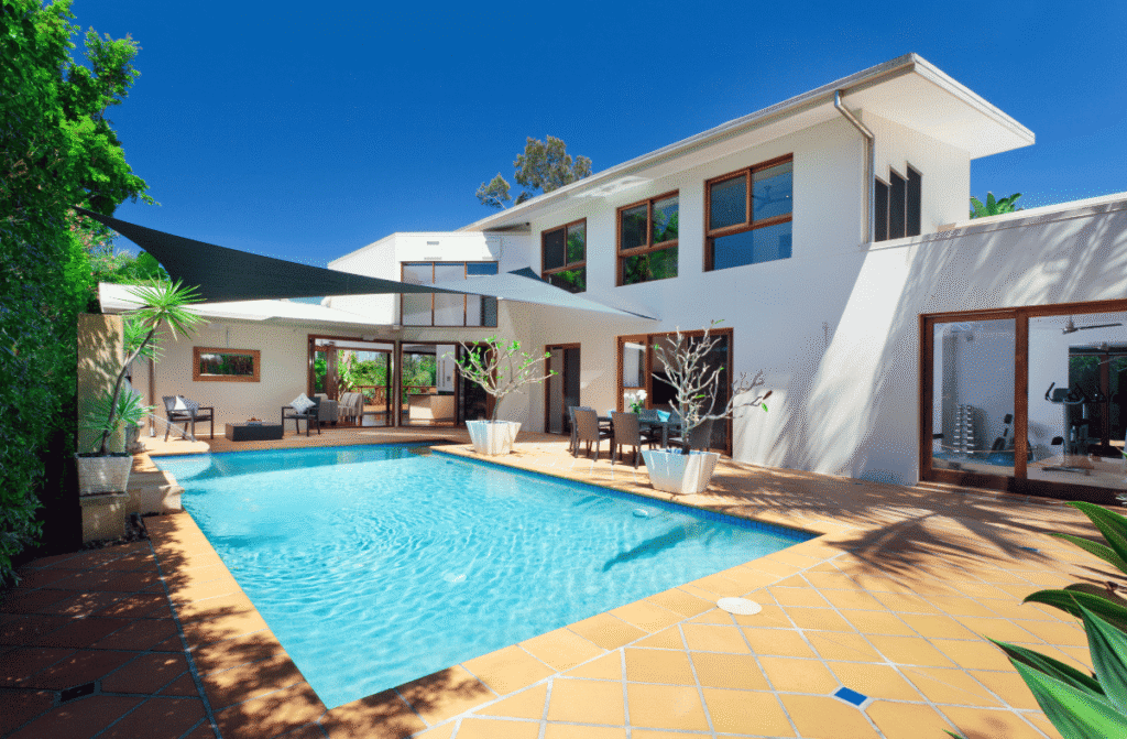 Pool house construction