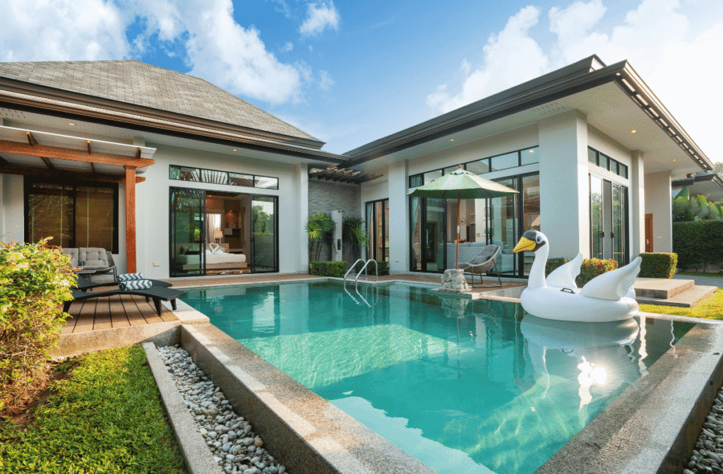 Pool house construction